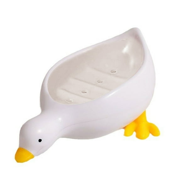 ROZYARD Duck Soap Dish Self Draining Designs Soap Stand 19cm for Shower Sink Countertops