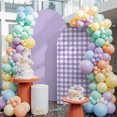 Purple Checkered Arch Backdrop Covers 6.6 FT, Farmhouse Classic ...