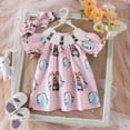 thumbnail image 2 of MUXiin Easter Toddler Girls Dress Bunny Rabbit Easter Eggs Print Dresses Flutter Sleeve Clothes, 2 of 8