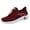 Red, variant on WEAIXIMIUNG Black Sneakers for Women Size 11 Fashion Autumn Women Sports Flat Non On Elastic Band Mesh Breathable Comfortable Solid Color Casual Style