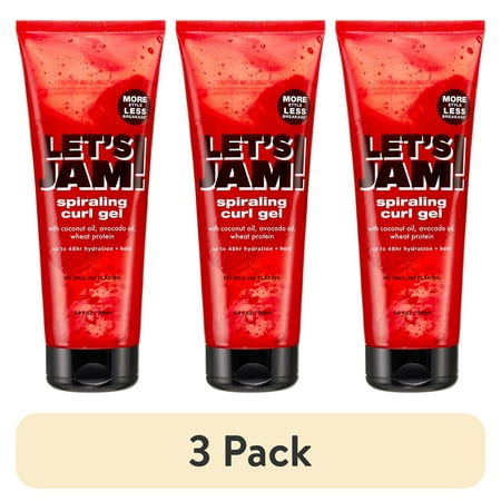 (3 pack) Softsheen Carson Let s Jam! Spiraling Oil Control Curl Gel for All Hair Types 6.8 fl oz
