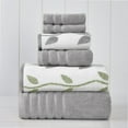 thumbnail image 1 of Juego de Toallas de Baño para Adultos de Algodón Orgánico Modern Threads de 6 Piezas, Color Gris, 1 of 6