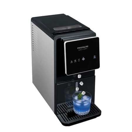 Frigidaire Gallery 33 lbs. Touchscreen Nugget Ice Maker with Dispenser, Self-Cleaning Countertop Ice Machine, Black