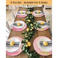 thumbnail image 4 of 13 Inch Round Placemats Set of 6, Pink Christmas Tree Non Slip Heat Insulation PP Table Mats, Pink Golden Xmas Tree Snowflake Winter Washable Place Mats for Kitchen Dining Party Table Decor, 4 of 7
