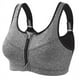 thumbnail image 2 of Sujetador deportivo de talla grande con cremallera y sin aros de acero para yoga, fitness, a prueba de golpes, ropa interior sin costuras para mujer, hermoso chaleco, 2 of 5