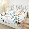 thumbnail image 3 of Homewish Kawaii Meerkat 4pcs Bed Sheets for Child Boys Girls,Chic Floral Flower King Sheets,Cartoon Animal Super Cozy Sheet Set,Super Cozy Room Decor, 3 of 7