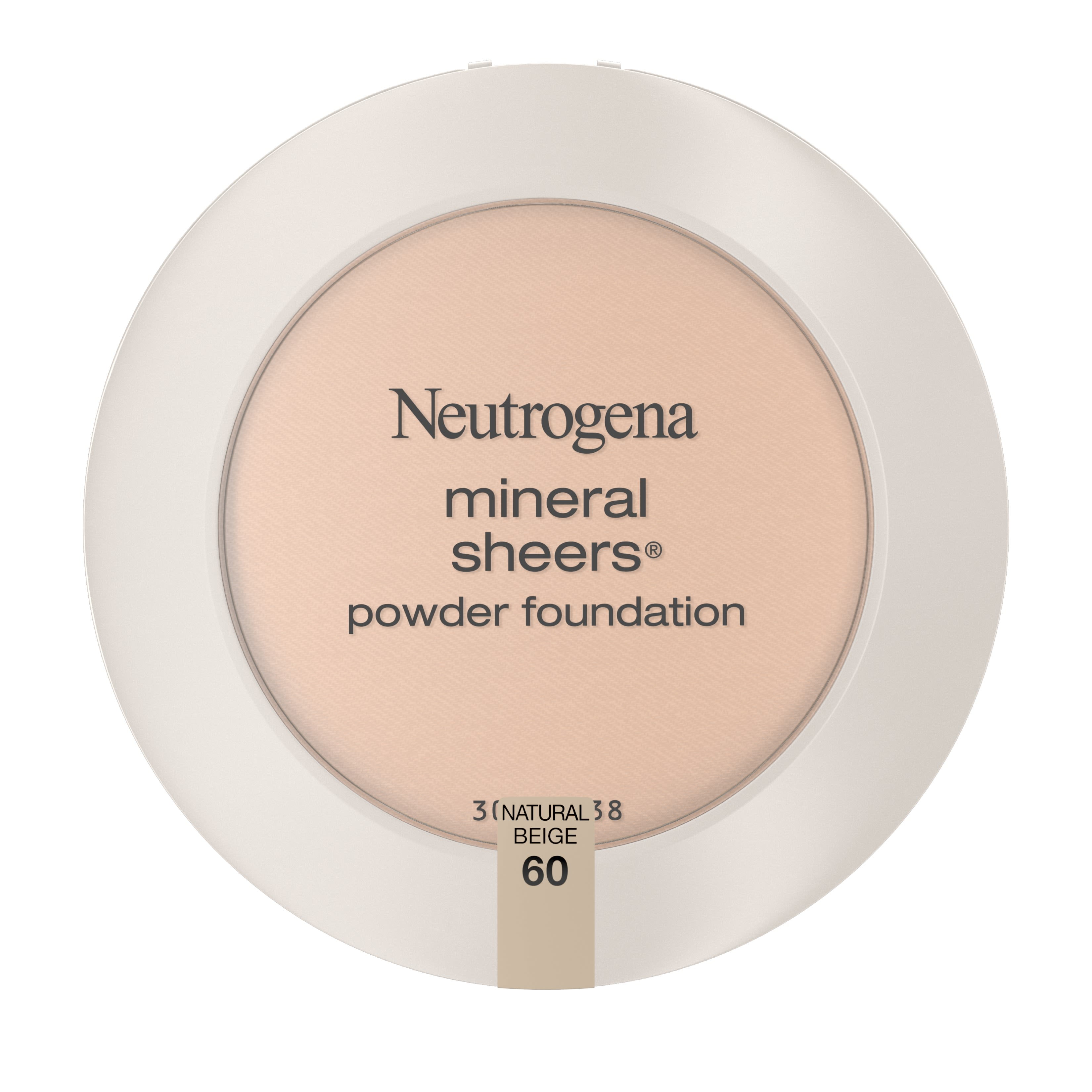 Neutrogena Mineral Sheers Powder Foundation, Natural Beige 60,.34 oz