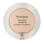 Angle View: Neutrogena Mineral Sheers Powder Foundation, Natural Beige 60, 0.34 oz
