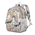 thumbnail image 2 of Cavalier King Charles Spaniel Dog and Flower Backpack for School,Cute School Bag,Schoolbag with Adjustable Shoulder Straps & Padded Back,15"x11.42"x5.5", 2 of 6
