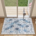 thumbnail image 2 of BERTHMEER 2'x3' Area Rugs Small Rugs with Rubber Backing for Door Bedroom Washable Blue Entryway Rugs indoor non skid Entrance non-slip, 2 of 8
