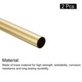 thumbnail image 3 of Uxcell 8mm OD 0.2mm Wall Thickness 250mm Length Brass Round Tube 2 Pack, 3 of 5