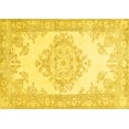 thumbnail image 1 of Ahgly Company Indoor Rectangle Abstract Yellow Contemporary Area Rugs, 2' x 3', 1 of 4