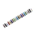 thumbnail image 1 of Monstrate 100 piezas de Rondelles de diamantes de imitación hechos a mano cuentas espaciadoras suministros de joyería cristal multicolor Artesanía color mezclado 8MM100 Piezas, 1 of 6