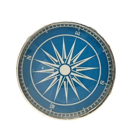 Nautical Compass Glass Knob