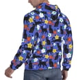 thumbnail image 6 of Naloa Black Cats And Flowers Men's Casual Hooded Collar Drawstring Hoodies Pullover Sweatshirts Casual Long Sleeve Shirts-4X-Large, 6 of 7