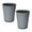 Grey, variant on 5 Liter Small Round Wastebasket Trash Can | Open Top Metal Garbage Bin | Oil Rubbed Bronze Finish | Bathroom Bedroom Kitchen Office Dorm Disposal Bin