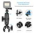 thumbnail image 4 of PULUZ Motorcycle Crab Clamp Handlebar Fixed Mount Holder for GoPro and Other Action Cameras(Black), 4 of 8