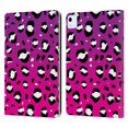 thumbnail image 1 of Head Case Designs Officially Licensed Grace Illustration Animal Prints Pink Leopard Leather Book Wallet Case Cover Compatible with Apple iPad Air (2020), 1 of 6