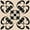 Black, variant on Mi Alma Floral Gray Tile Stickers - Removable Vinyl 4x4, 24 pcs