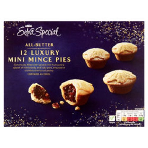 ASDA Mince Pies Extra Special All Butter Luxury 12 Pk (Pack of 3