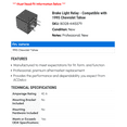 thumbnail image 2 of Brake Light Relay - Compatible with 1995 Chevrolet Tahoe - AC Delco, 2 of 2