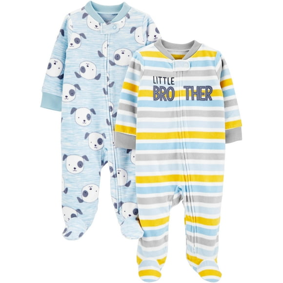 Pijama y Juego para Bebé Simple Joys de Carter's en Franela, Paquete de 2
