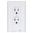 thumbnail image 1 of Vision Lighted Duplex Outlet Non-Metallic White Outlet Cover, 1 of 1