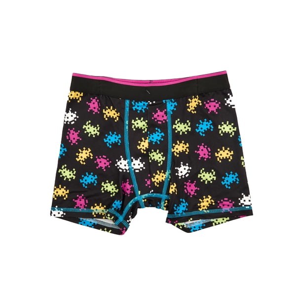 Wonder Nation Boys Boxer Brief Gaming Underwear, 4-Pack, Sizes S