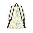 thumbnail image 2 of Picia Snake And Cactus Printed Canvas Daypack - Stylish and Durable Vintage Compact Backpack - Class, Work, Travel, or Laptop Bookbag,Organized Compartments-Medium, 2 of 6