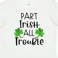 thumbnail image 4 of Inktastic Part Irish All Trouble St. Patrick's Day with Green Clovers Boys or Girls Baby T-Shirt, 4 of 5