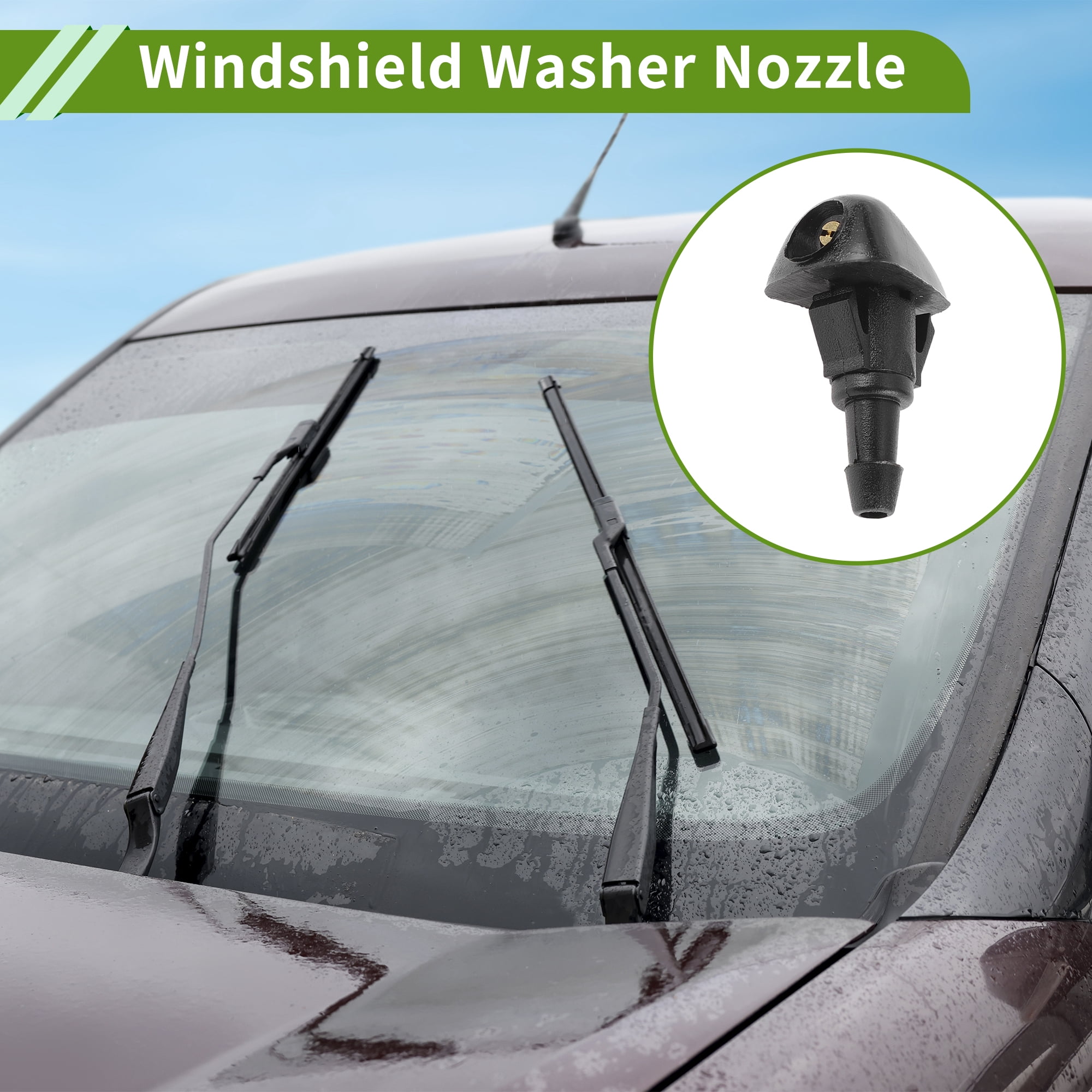 Unique Bargains Windshield Washer Nozzle for Honda CR-V 2002-2004 Black