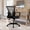 Black, variant on Office Chair Ergonomic Mid Back Desk Chair with Lumbar Support, Adjustable Rolling Swivel Mesh Chair Comfortable Seat for Adults, Black