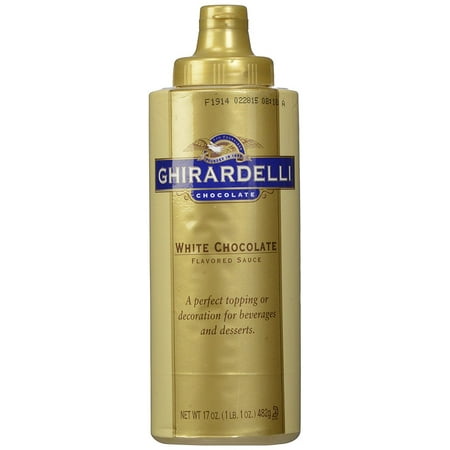 Ghirardelli Classic White Chocolate - 12 PACKS : Ghirardelli White Chocolate Sauce 17oz Squeeze bottle