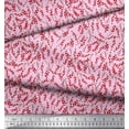 thumbnail image 3 of Soimoi Tissu Crêpe Polyester Imprimé Baies Rouges Fruits au Mètre 52 Pouces de Large, 3 of 5