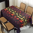thumbnail image 2 of Halloween Table Cloth for Rectangle Table 60X84, Water Proof Soft Black Tablecloth for Festive Party Decoration, 2 of 6