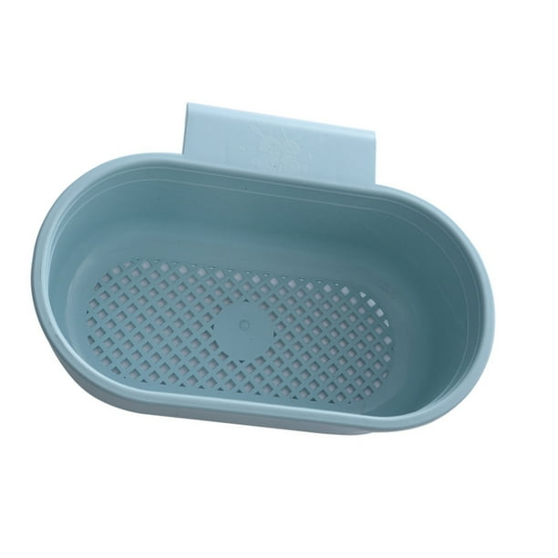 Injueey Cesta eficiente para colador de fregadero de cocina, fácil limpieza y mantenimiento, colador de drenaje para fregadero de cocina Organizadores de utensilios de cocina azul claro