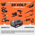 thumbnail image 6 of 2X 6.0Ah 20V Repalcement for B&D 20V Lithium Battery LB2X4020 LB2X4020-OPE Compatible with Black and Decker 20V Battery Cordless Tools, 6 of 6