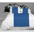 thumbnail image 1 of BedDecor Contrast Color Bar 3 Piece Duvet Cover Set 100% Egyptian Cotton 600 TC (Medium Blue, Oversize King), 1 of 5