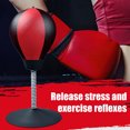 thumbnail image 3 of Desktop Punch Bag Desktop Boxing Bag Stress Relief Punch Bag Desktop Punching Bag PU Leather Stress Relief Standing Desk Table Boxing Punch Ball Fun Toys With Gloves For Kids, 3 of 8
