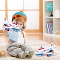 thumbnail image 2 of Kids Airplane Toys, Friction Powered Toddler Toy Airplane with Colorful LED Flashing Light, Gift for Boys Girls Ages 3-12, 2 of 6