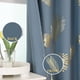 thumbnail image 3 of Cortinas Estelar Textiler 97x213 cm en forma de hoja de palma en oro azul, 3 of 9