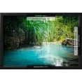 thumbnail image 3 of Jungle Landscape with Flowing Turquoise Water of Erawan Cascade Waterfall at Deep Tropical Rain For, Scenic Framed Art Print Wall Art by Perfect Lazybones Sold by Art.Com, 3 of 6