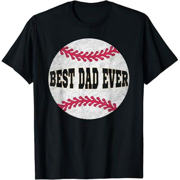 Best Dad Ever Baseball Lover Father's Day Vintage Retro