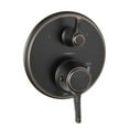 thumbnail image 2 of Hansgrohe Ecostat Classic Pressure Balance Trim with Diverter, Round in Chrome, 2 of 4