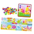 thumbnail image 4 of Juguete a juego de colores, tableros de clavijas de mosaico, actividades de juego, manualidades, 46 botones y 12 imágenes con clavijas para niños de Estilo A CUTICAT Tablero de mosaico, 4 of 8
