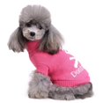 thumbnail image 1 of Dog Knitted Sweater Puppy Sweater Warm Soft Pet Holiday Clothes for Small Medium Cats and Dogs ShopWise Round, 1 of 21