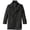 Black, variant on Boys 3/4 Length Wool Coat, Slim Fit, Insulated Bib