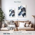 thumbnail image 3 of Elephant Stock Azura Bouquet I Wall Art - Vertical Multi Panel Canvas - Living Room Wall Decor - Abstract Multi Panel - Blue And White Decor By Eva Watts - 14" x 23", 3 of 4
