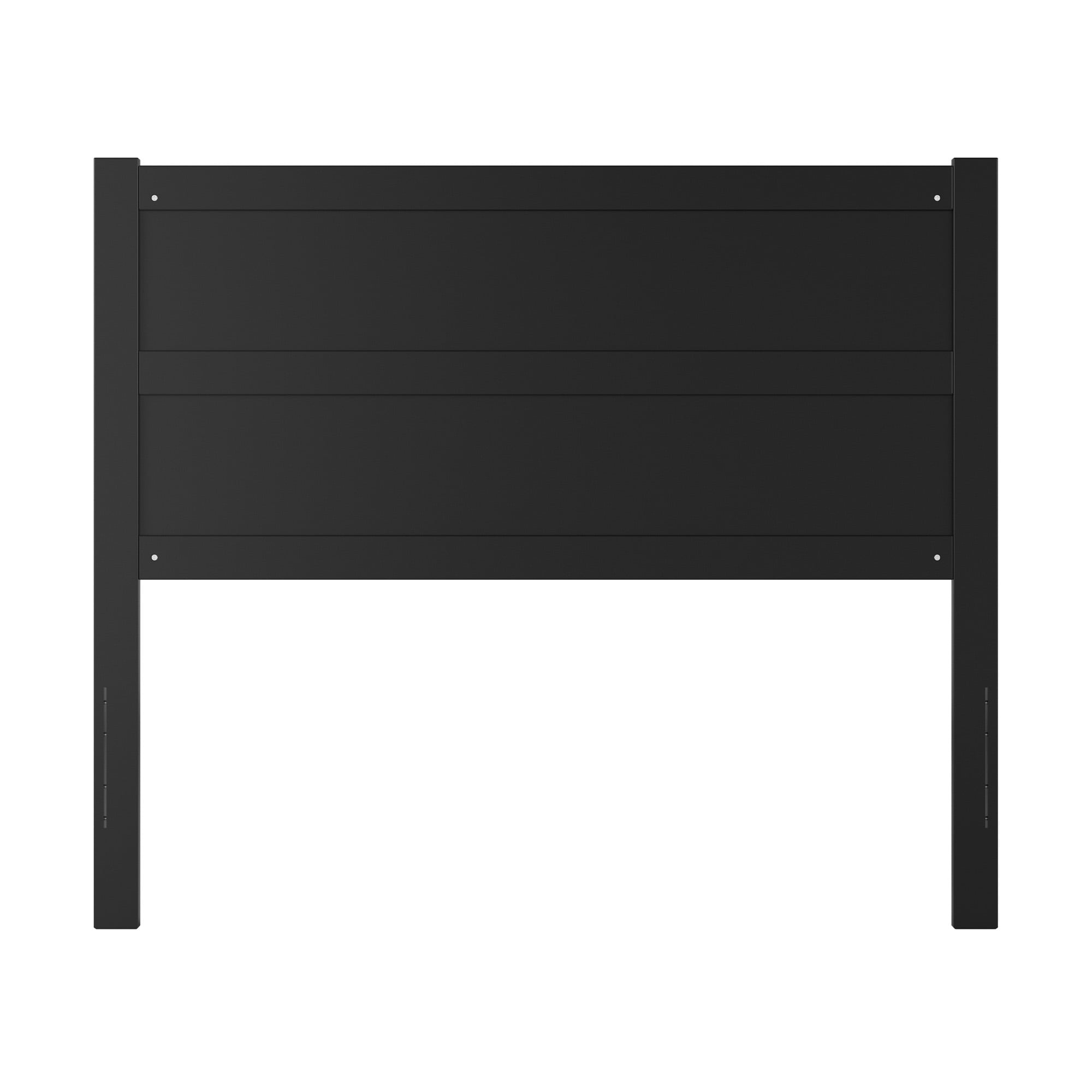 AFI Aveline Full Modern Panel Wood Headboard, Black
