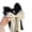 （black +white） bow clip, variant on 2PCS leopard print bow hair clip, elegant hair accessory, vintage claw high ponytail clip, suitable for women or girls
